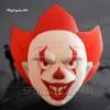 Ballon tête de Clown gonflable géant suspendu, modèle de figurine d'halloween avec lumière LED pour la décoration du Club