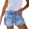 Active Shorts For Women Sexy Casual Stretchy Denim Mid Rise Ripped Rolled Wide Leg Pants High Waist Jag Cords