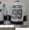 Movie Vintage Hockey 99 Wayne Gretzky Jerseys CCM Embroidery 33 Marty McSorley Jersey Purple Yellow White Black Men