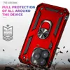 Корпуса мобильного телефона Shock -Resection Armor для iPhone 14 13 12 Mini 11 Pro XR XS Max X SE 2022 7 8 6 SE2 плюс держатель пальца Магнитный металлический кольцо крышка кольца L230731