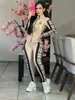 نساء من قطعتين مجموعات 23SS Tracksuit Woman Goysuits ملابس العلامة التجارية معطف سستة السوستة طويلة الأكمام