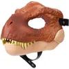 Máscaras de festa Headgear de dinossauro gravado com cores vivas Máscaras de festa de emulsão de tirar o fôlego, fantasia de dinossauro inspirada em filme para o Halloween x0802