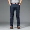 Мужские брюки Summer Modern Fit Performance Prant 2023 Men Loolweight Smart Casual Straight Mid Suit Haki Брюки