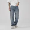 Herrenjeans im amerikanischen Stil, Retro, gerade, locker, trendige Marke mit altem Drape