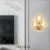 Wall Lamps Crystal LED Lamp Modern Light Luxury Gold Sconce Indoor Lighting Home Decor For Living Room Bedside