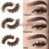 Cílios Postiços Asiteo New Mink Fur 3D Cílios Oâmbar Clássico Colorido Natural Longo Fofo Diário Feito à Mão Show de Palco Cílios Postiços Marrons Arianna x0802