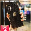 Cas de téléphone portable Cas de luxe Glitter Gold pour Samsung Galaxy S23 S22 Ultra S20 FE S21 FE Note 10 Plus 20 Shining Bling A53 Couverture arrière antichoc L230731