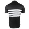 Racing Vestes HIRBGOD Noir Blanc Vélo Jersey Hommes D'été Respirant À Manches Courtes Vélo Chemise Équipe Simple Sport Vélo Tops TYZ1474-01