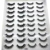 Pestañas postizas 20 pares 1523 mm 3d Mink Lashes Bulk Faux Thick Long Wispy Natural Mink Lashes Paquete Corto Ventas al por mayor Pestañas postizas naturales x0802