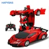 ElectricRC Car RC Car Transformation Robots Sports Vehicle Model Drift Car Toys Cool Deformation Car Kids Toys Gifts for Boys230801