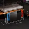 Акриловая прозрачная защитная корпус базовой консоли, пылевой чехол для Nintendo Switch/Switch OLED
