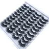 False Eyelashes HBZGTLAD 20 pairs 3D Mink Lashes Natural False Eyelashes Dramatic Volume Fake Lashes Makeup Eyelash Extension Silk Eyelashes x0802