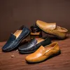 Zapatos de vestir Marca Verano Cuero genuino Hombres Mocasines Agujero Suave Transpirable Hombre Mocasines Pisos Casual Barco Conductor Calzado Conducción 230801