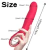 Vibrators 10 Modi Telescopische Vibrator voor Vrouwen Hoge Snelheid Motor G-Spot Climax Dildo Vibrerende Vrouwelijke Masturbator Volwassen Seksspeeltje voor Vrouw 230801