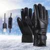 Skihandschuhe, 1 Paar elektrisch beheizte Handschuhe, Fäustlinge, verstellbare Reitbekleidung, Heizhandschuh, Finger, kaltes Wetter, wiederaufladbar, J230802