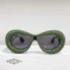 2024新しい高品質の新しい高級デザイナーLuoyijia Cat's Eye Sungrasses for Women Ins Ins同じタイプのパーソナライズされたPout LipsサングラスLW40099I