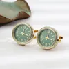 Manschettlänkar Fashion Watch Cufflinks For Men Clock French Shirt Luxulry Jewelry Business Brudgoum Wedding Presents 230801