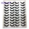 False Eyelashes HBZGTLAD 20 pairs 3D Mink Lashes Natural False Eyelashes Dramatic Volume Fake Lashes Makeup Eyelash Extension Silk Eyelashes x0802