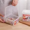 保管ボトルキッチン冷蔵庫の食品容器在庫の穀物の乾物用の透明なプラスチックボックス