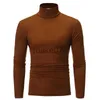 Herrenpullover Rollkragen für Männer dünner elastischer dünner Pullover Männer Frühlings-Herbst-Strickrollkragenpullover Männermarke Herren-Stehkragenpullover J230802