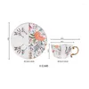 Bols Style Chinois Théière En Céramique Grande Tasse Soucoupe Café Après-Midi Thé Boîte Cadeau