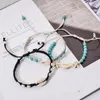 Charm Bracelets Simple Natural Stone Hand-woven Shell Bracelet Adjustable Ocean Beach Summer Vacation Gift For Men Women