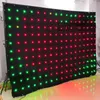 Luxury Wedding Party Backdrop Decoration P18 Animated Patterns RGB Star Cloth Curtain With Controller For KTV Bar DJ Site Layout
