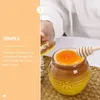 Dinnerware Sets Can Storage Jar Mini Jars Delicate Honey Lidded Container Home Jam Ceramic Convenient Retro Pot