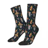 Chaussettes pour hommes jour des morts Dia De Los Muertos guitare sucre Mexique crâne mexicain crânes chaussette hommes femmes bas personnalisable drôle