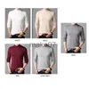 Pulls pour hommes TFETTERS Hommes Marque Pull Automne Slim Pulls Hommes Casual Couleur Unie Pull À Col Roulé Jeunesse Tricots Plus La Taille M4XL J230802