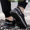 Buty bezpieczeństwa Waliantile Summer Safety Buty Sneakers dla mężczyzn Mężczyzna oddychający lekkie buty do pracy przemysłowej anty zgazanie stalowych butów 230801