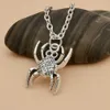 90Pcs Charms Spider Halloween Argento antico Pendenti con ciondoli per fare braccialetti Collana Risultati gioielli Creazione di gioielli Accessorio X-05