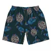 Pantalones cortos para hombre Traje de baño para hombre Patrón de tortuga Hombres Troncos Traje de baño Ropa de playa Pantalones cortos