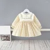 Fille robes né bébé filles robe de princesse printemps automne imprimer 1 an fête d'anniversaire vêtements pour bébés enfants Vestidos