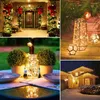 Cordes année lampe solaire LED extérieur 7M/12M/32M/42M guirlandes lumineuses fée étanche pour vacances fête de noël guirlandes décor de jardin