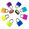 30x23mm Small Mini Strong Metal Padlock Travel Suitcase Diary Book Lock With 2 Keys Security Luggage Padlock Decoration 8 Colors JL1752
