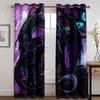 Curtain 3D Print Magic Medieval Fantasy Dragon 2 Pieces Thin Window Curtains For Boys Living Room Bedroom Two Drape Decor