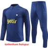 24 25 Spur Soccer Tracksuit Set Training Suit 23 24 25 Lång ärm Tracksuit Football Jacket Chandal Futbol vuxen och barnens överlevnad