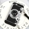 Корпуса сотового телефона Эмили в Париже 3D ретро -камера Кожаная корпус для iPhone 11 13 14 Pro Max 12 Mini XS XR X 7 8 Plus SE 2020 Asposesire Ipone 13Pro L230731