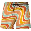 Men's Shorts Fitness Art Painting Printing Quick-drying Beach Swimwear Swimming Trunks Summer Beachwear Surfing