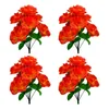 Fiori decorativi appesi mazzo di lavanda secca ortensia 4pc fascio di fiori seta sette teste piccola rosa artificiale