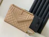 Damskie Cross Body Designer Torby torebki Caviar Skórzana torba na ramię Messenger 16 Gniazda na karcie są wbudowane w pudełku prezentowym 22 cm