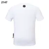 Pp moda męskie koszulki designerski Phillip Plain Summer Rhinestone krótkie rękawowe koszulka koszulka TEE TEE TOPS TOPS CLARAR POLOS M-3XL T SHIRT PP2147