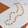 Pendant Necklaces Cherry Beads Natural Floral Baroque Pearl Choker Punk Hiphop Designer Runway Rare Simply Gown Boho Top Japan Korean