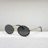 2024 Designer de luxo Sunglasses de novo designer de luxo VA Família da família Fanxiao Round Frame Rivet Os mesmos óculos de sol da moda Trend Va2027