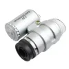 Mikroskop 45X Juwelierlupe Schmucklupen Minilupen Taschenmikroskope mit LED-Licht mit Ledertasche Lupe LL