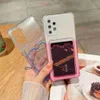 Étuis de téléphone portable Laser Heart Gradient Card Wallet Phone Case pour Samsung Note20 S22 Ultra S21 S20 Plus FE A53 A52 A71 A51 A32 A12 A33 Photo Cover L230731