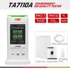 Tasi TA7110 Série 8 em 1 Detector de Qualidade do Ar PM2.5 PM10 HCHO TVOC C6H6 CO2 Termômetro Formaldeído Monitor Home Teste