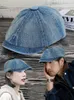 Stingy Brim Hatts Cotton Denim Beret Hat Men Women 2023 Fashion Spring Vintage Boinas Para Hombre Peaky Blinders Newsboy Flat Caps Ocongonal Hats J230802