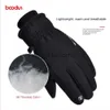 Skidhandskar Bookodun Winter Sport Ski Gloves Män Kvinnor Vattentät varma termiska fleece Handschoenen Vinter Windproof Touch Screen Snow Gloves J230802